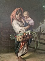 Anya gyermekével festmény eladó!