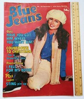 Blue jeans magazine 79/12/1 sting poster judie tzuke margo buchanan