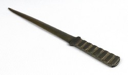 1K772 old industrial copper leaf-opening knife 19 cm