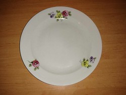 Zsolnay porcelain flat plate with flower pattern - 24 cm (2p)