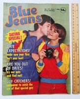 Blue jeans magazine 80/6/7 pretenders poster david essex sally james debbie harry japan