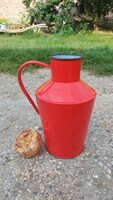 Ceglédi enameled red jug, never used, in original condition