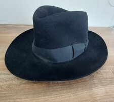 Tonak ffi rabbit hair hat black (measured 56 cm)