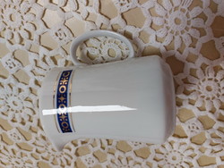 Alföldi porcelán, kék-arany mintával tejszínes, tejes kiöntő