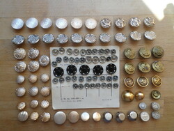 Mixed retro metal buttons + patent leather