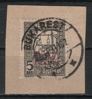 Német megszállás 0136 (Románia) Mi hadiadó bélyeg 5 a kivágáson         7,00 Euró