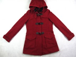 Original tommy hilfiger (xs) elegant cherry red fabric jacket for women