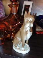 Zsolnay porcelán kutya hibátlan állapotban