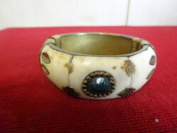 Indian costume jewelry copper bone bracelet, inner diameter 6 cm. Jókai.