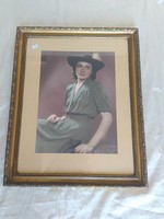 Antique Picture Frame with Damage, shown in photo