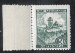 Német megszállás 0138 (Böhmen és Mähren) Mi 25 postatiszta        0,40 Euró