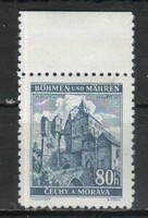 Német megszállás 0170 (Böhmen és Mähren) Mi 40 postatiszta        0,30 Euró