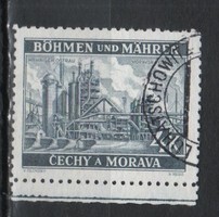 Német megszállás 0166 (Böhmen és Mähren) Mi 34         0,50 Euró