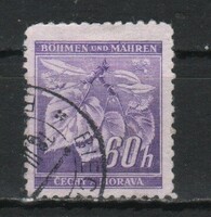 Német megszállás 0180 (Böhmen és Mähren) Mi 27         0,40 Euró
