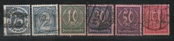 Deutsches Reich 0975 Mi hivatalos 69-74 a 10 márkás gumi nélküli     18,70   Euró