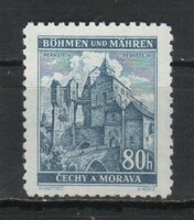 Német megszállás 0171 (Böhmen és Mähren) Mi 40 gumi nélkül        0,30 Euró