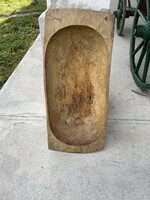 37*82 cm-es régi békebeli Fateknő teknő  disznótoros paraszti falusi design