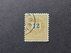 1888 Fekete számú krajcáros 12 kr. Tren.. G3