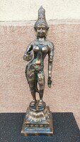 PÁRVATI HINDU anyaistennő szobor, 80 cm