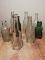 Old small glasses, bottles, 8 pcs