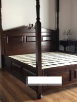 Old German four-poster bed.