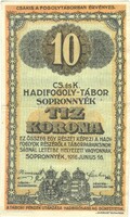 10 Korona 1916 sopronnyék cs.And k. Prisoner of war camp