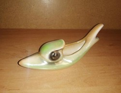 Craftsman Luster glaze ceramic fish - 20 cm long (bb)