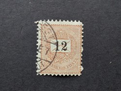 1889 Fekete számú krajcáros 12 kr. B 11 1/2 G3