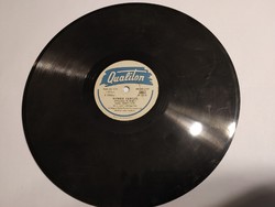 Qualiton 78-rpm sound record German breath-where have you been Géczy Rátonyi it's always the women who are the problem