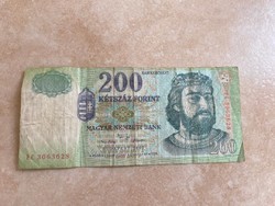 HUF 200 banknote fc 2002
