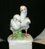 A pair of Herend chicks - printed in designer thick éva mass - 15 cm