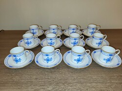 Herend 12-person coffee set blue waldstein