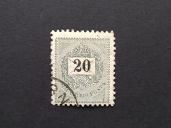 1898 Fekete számú krajcáros 20 kr. E 12 : 11 3/4 G3