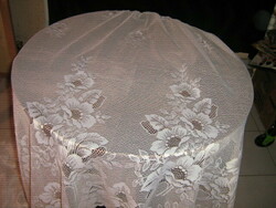 Beautiful white vintage rose curtain