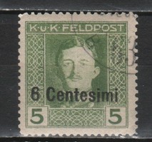 Austro-Hungarian field post 0017 (Italian) mi 4 EUR 1.00 postal clerk