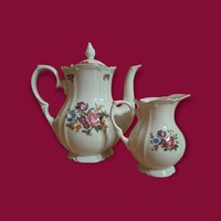 Kahla német porcelán kávéskanna és kiöntő