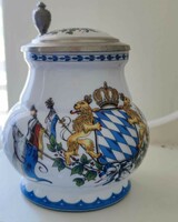 Kühr Bavarian vintage címeres söröskorsó (sörös korsó)