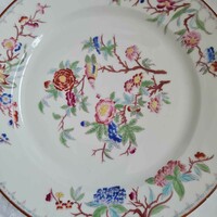 Antik fajansz Sarreguemines nagymératű tányér, tál - Minton dekorral
