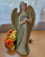 SZÉPSÉGES GYÓGYÍTÓ ANGYAL SZOBOR SZÍVVEL, 29cm