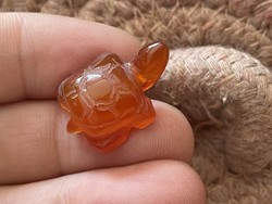 Gyönyörű faragott jade szerencse amulett teknősbéka medàl