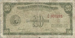 20 centavos 1949 Fülöp szigetek