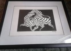 Vasarely print signed