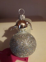 Gyönyörű extra szódásüveg üveggömb figurális  karácsonyfadísz hibátlan