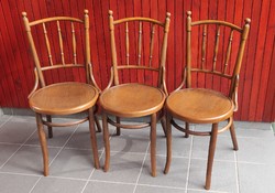 Cane thonet chairs with inlaid seating