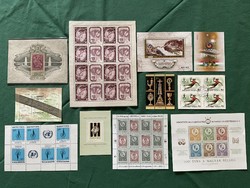 Bélyeggyűjtemény, postatiszta, 1924-2010, 11 db berakóban + 2 db maximafila, tasakban
