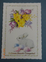 Régi grafikus postatiszta húsvéti  üdvözlő képeslap
