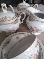 Coffee and tea porcelain set - Art Nouveau style / 1 person
