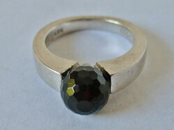 Gyönyörűséges Esprit ezüst gyűrű ónix kővel art deco fazon