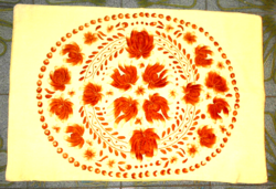 Embroidered decorative cushion cover-sunscreen base 57 cm x 39 cm-beautiful craftsmanship