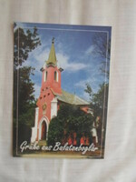 Old Hungarian postcard 26.: Balatonboglár, red chapel